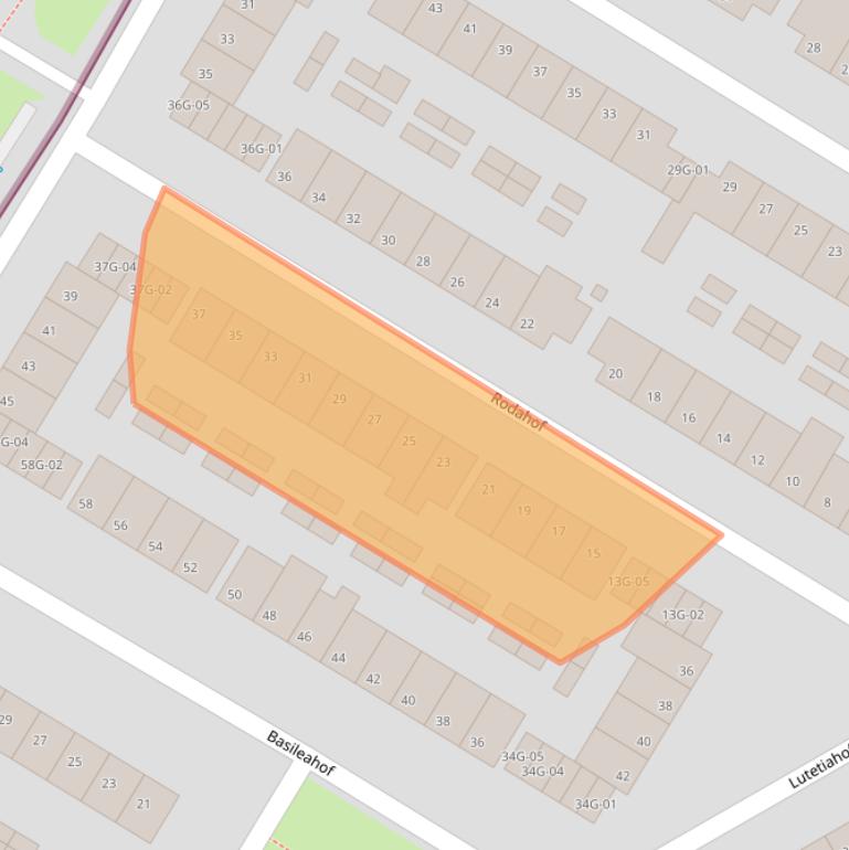Kaart van postcodegebied 6215TG.