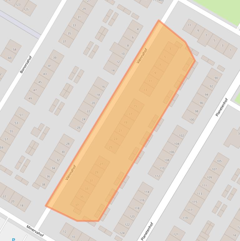 Kaart van postcodegebied 6215VH.