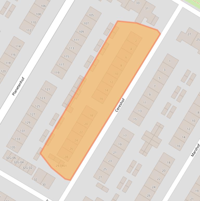 Kaart van postcodegebied 6215VR.