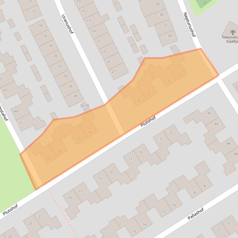 Kaart van postcodegebied 6215XJ.