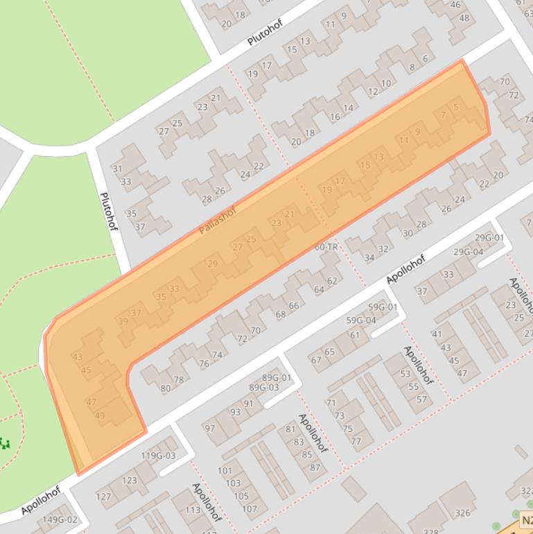 Kaart van postcodegebied 6215XK.