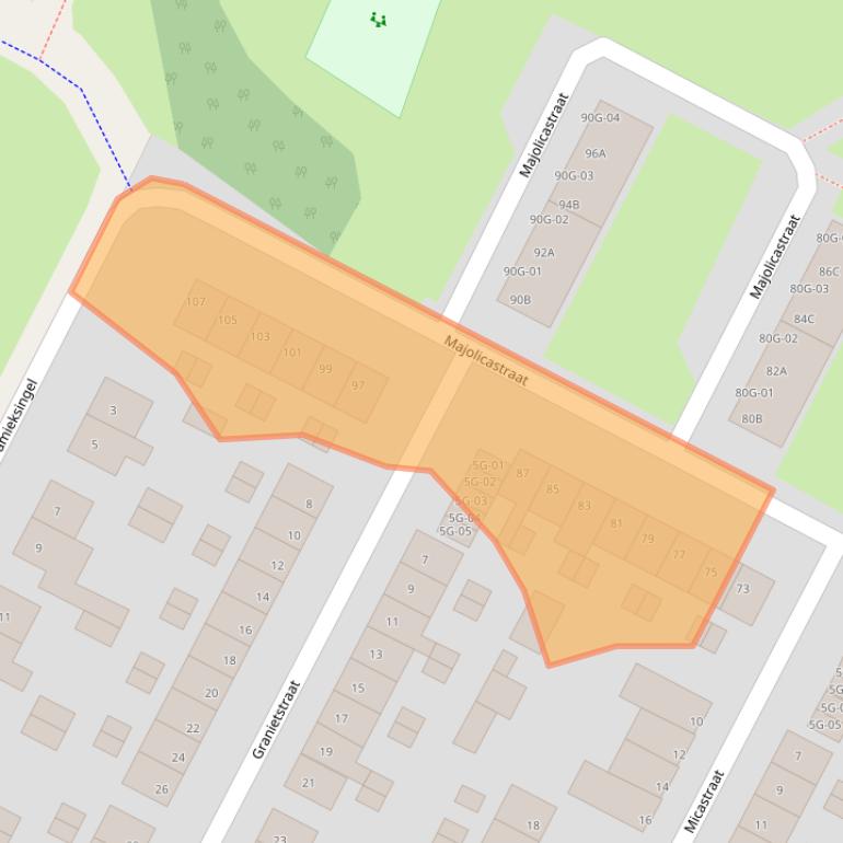 Kaart van postcodegebied 6216AD.