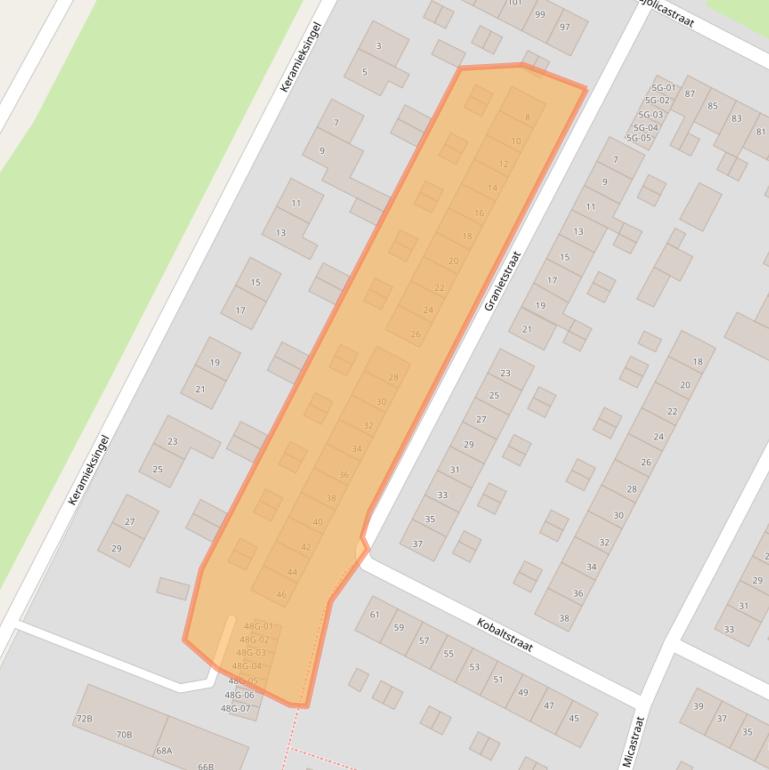 Kaart van postcodegebied 6216AK.