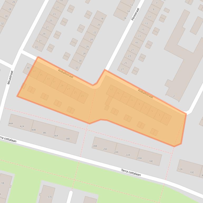 Kaart van postcodegebied 6216AL.