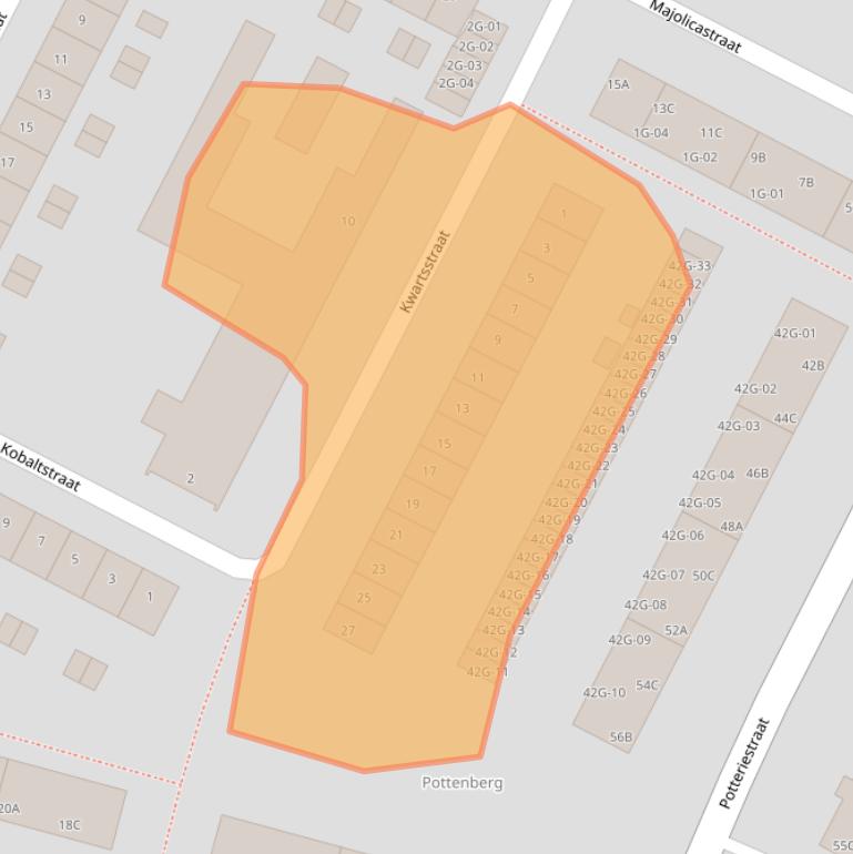 Kaart van postcodegebied 6216AT.