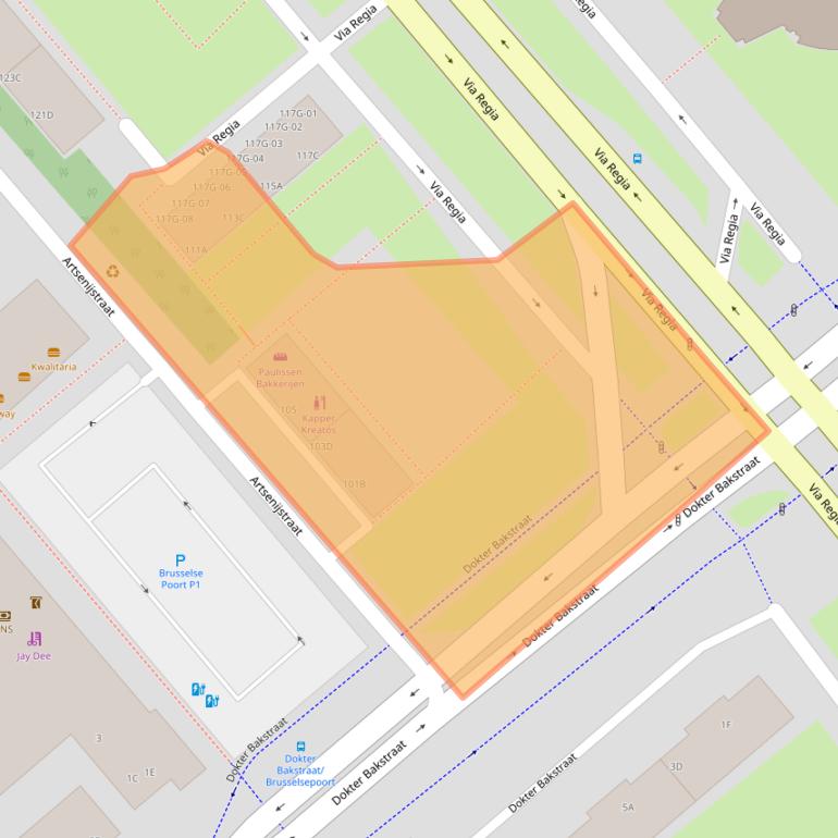 Kaart van postcodegebied 6216BR.