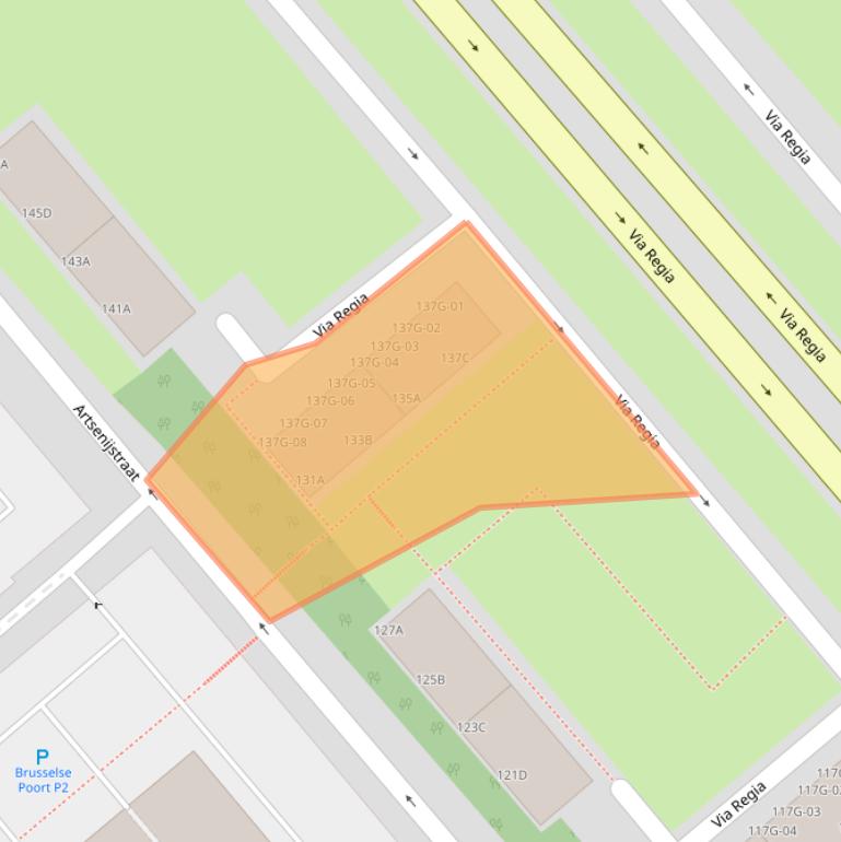 Kaart van postcodegebied 6216BT.