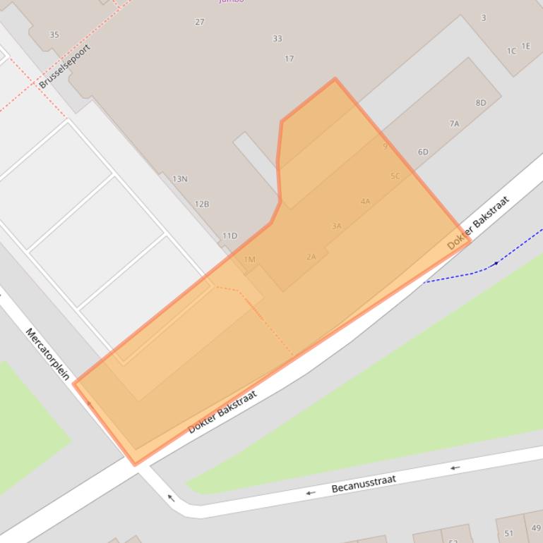 Kaart van postcodegebied 6216CH.