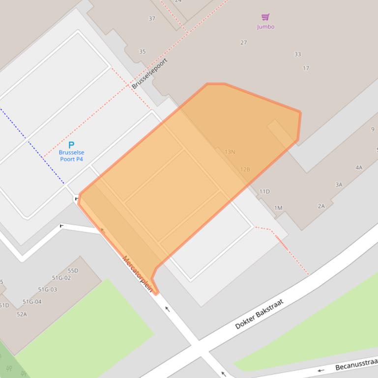 Kaart van postcodegebied 6216CK.