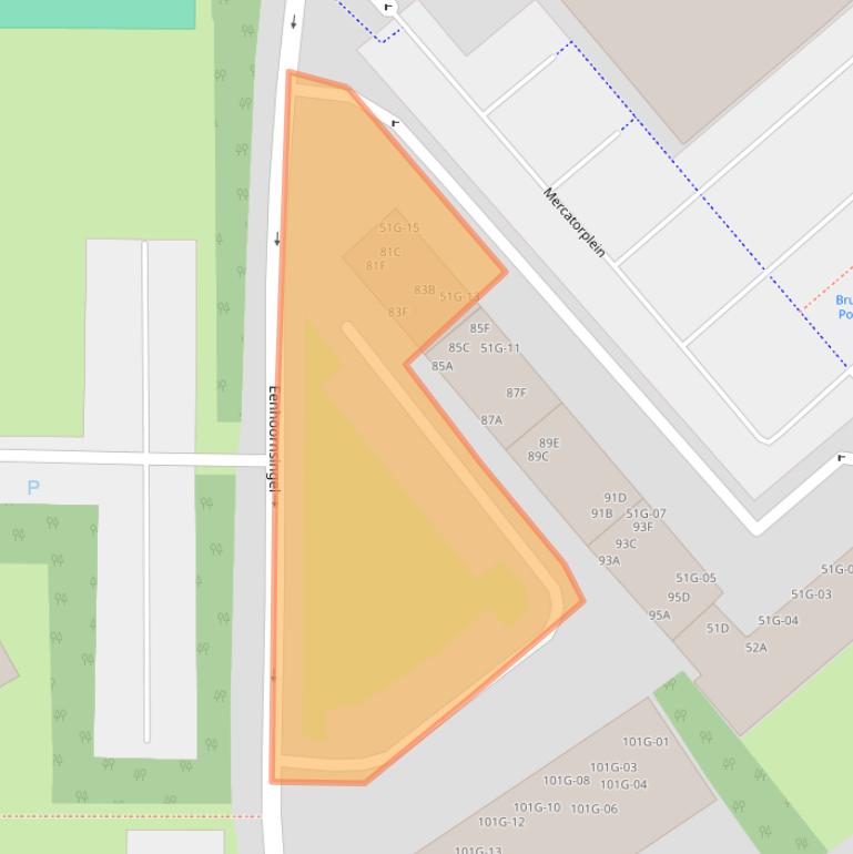 Kaart van postcodegebied 6216CR.