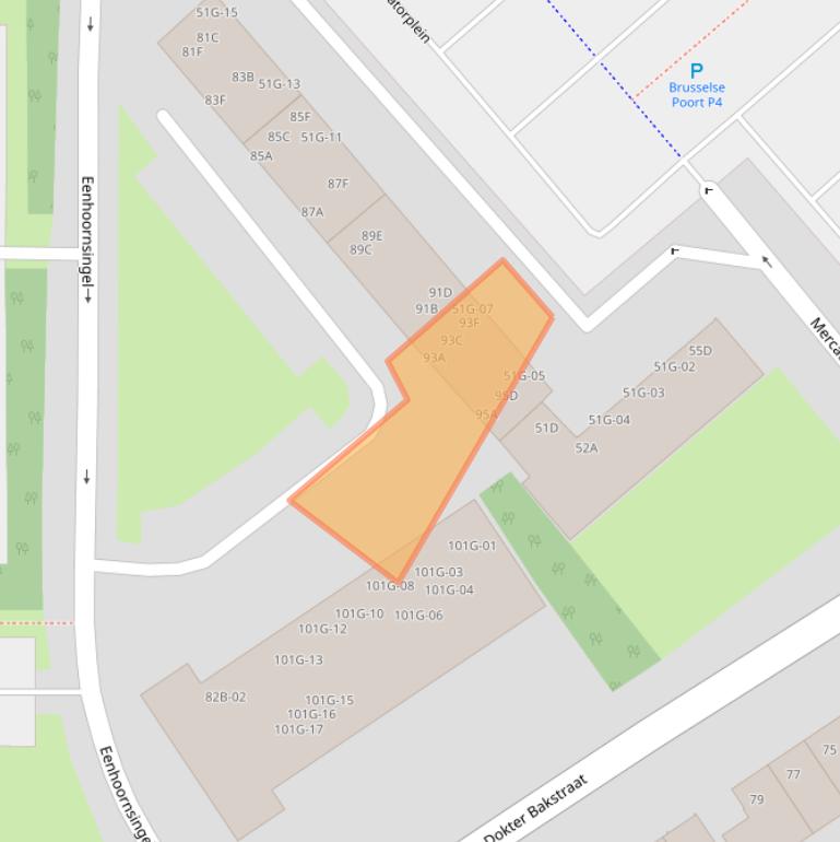 Kaart van postcodegebied 6216CV.