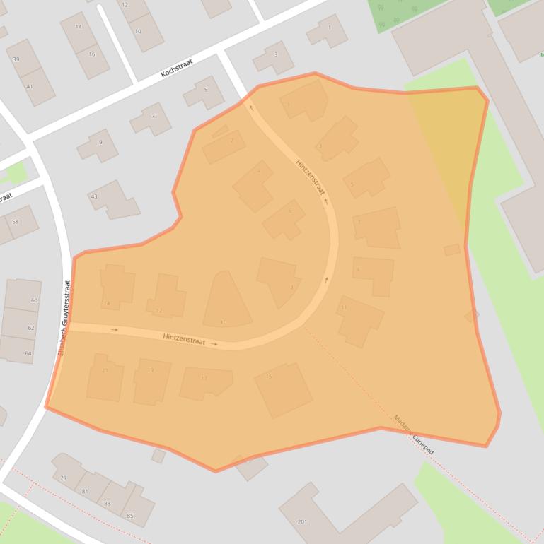 Kaart van postcodegebied 6216ES.