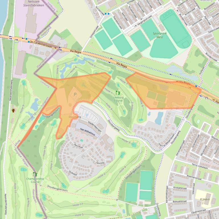 Kaart van postcodegebied 6216GC.