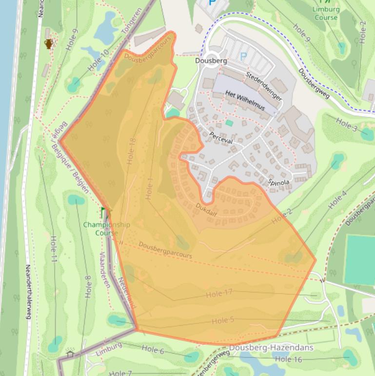 Kaart van postcodegebied 6216GE.