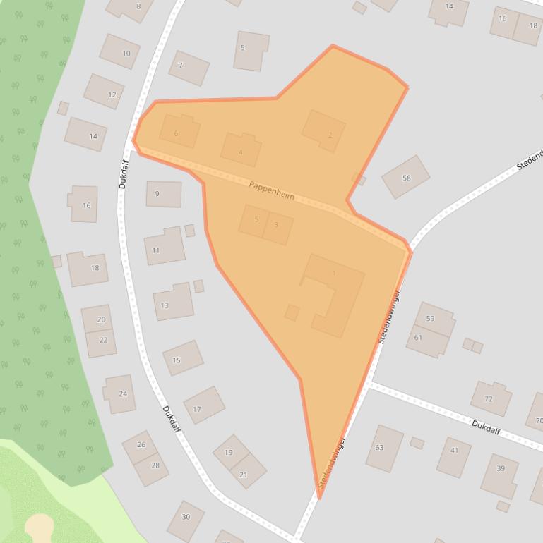 Kaart van postcodegebied 6216GG.