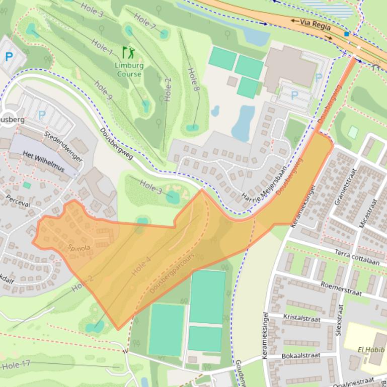 Kaart van postcodegebied 6216GH.