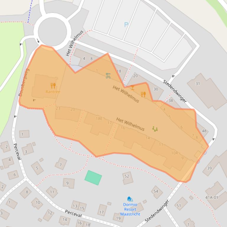 Kaart van postcodegebied 6216GK.