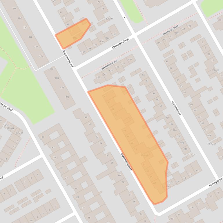 Kaart van postcodegebied 6216NT.