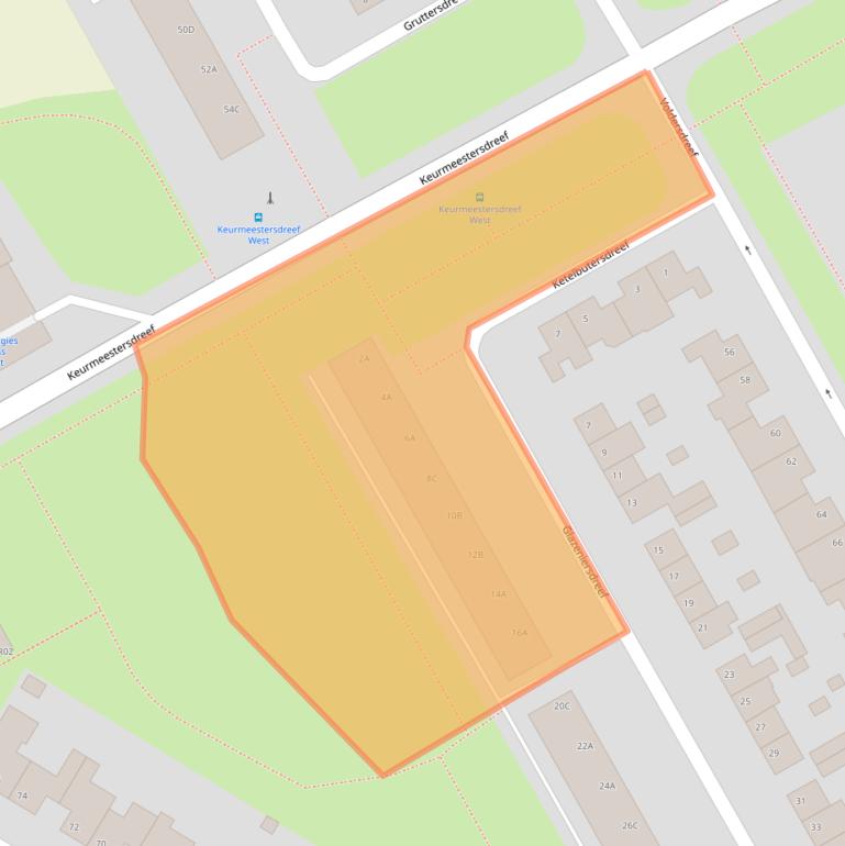 Kaart van postcodegebied 6216NV.