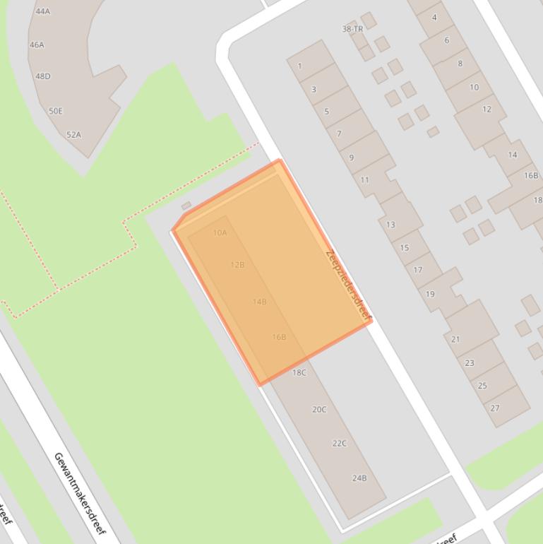 Kaart van postcodegebied 6216RB.