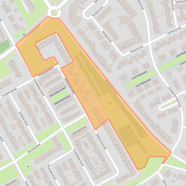 Kaart van postcodegebied 6216RL.