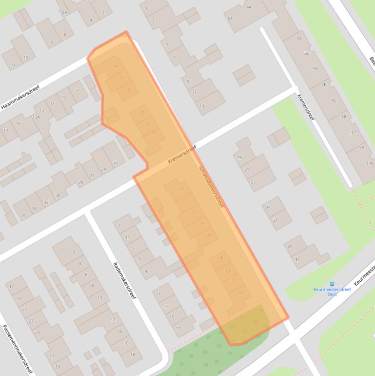 Kaart van postcodegebied 6216RV.
