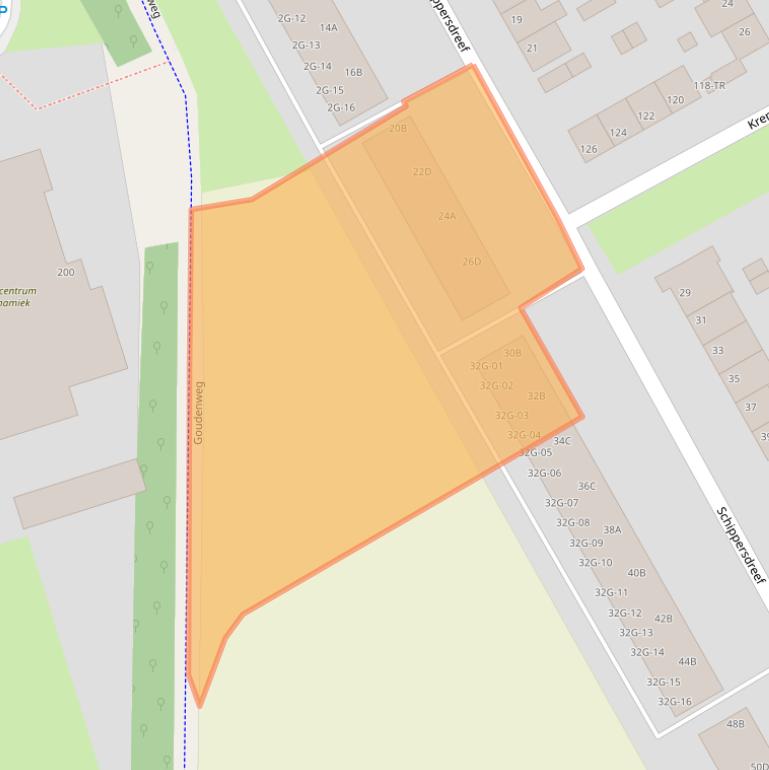 Kaart van postcodegebied 6216TK.