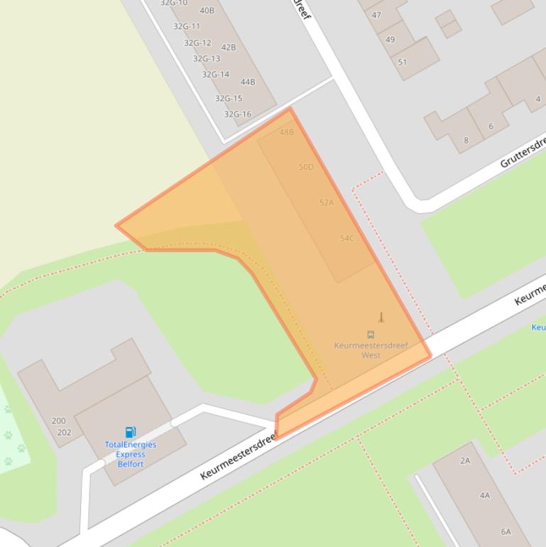 Kaart van postcodegebied 6216TM.