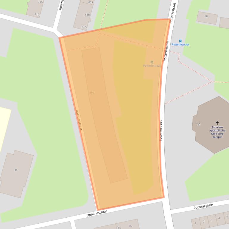 Kaart van postcodegebied 6216VH.