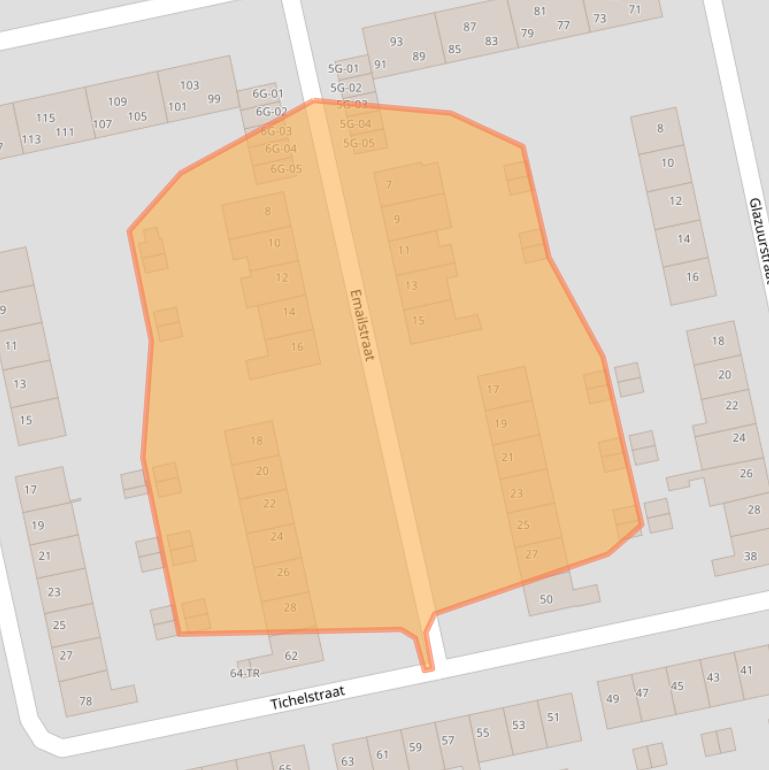 Kaart van postcodegebied 6216VS.