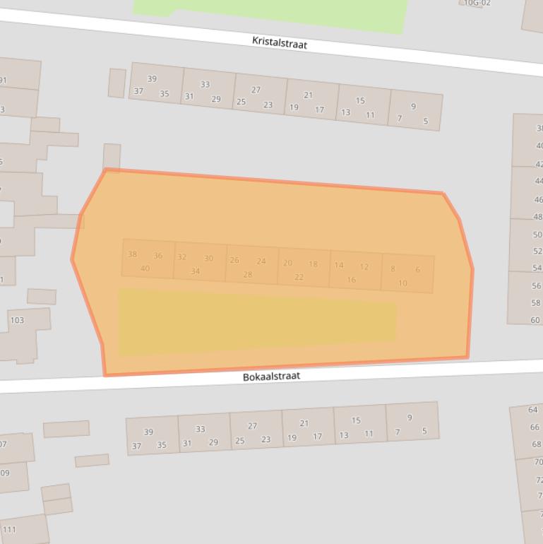 Kaart van postcodegebied 6216XG.