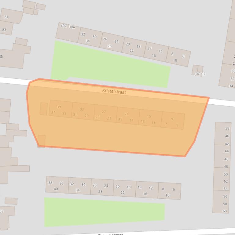 Kaart van postcodegebied 6216XH.