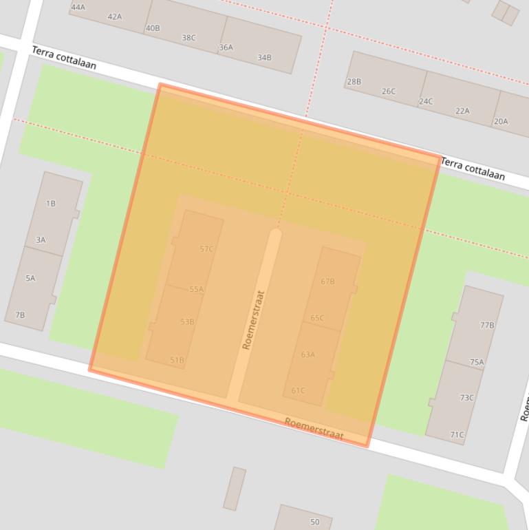 Kaart van postcodegebied 6216XL.
