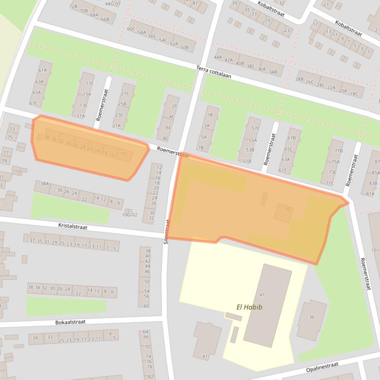 Kaart van postcodegebied 6216XN.