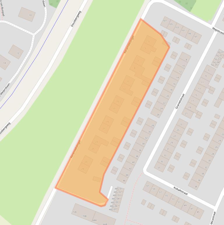 Kaart van postcodegebied 6216XP.