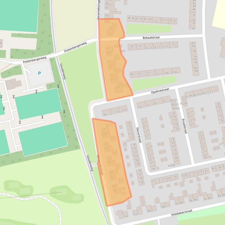 Kaart van postcodegebied 6216XS.