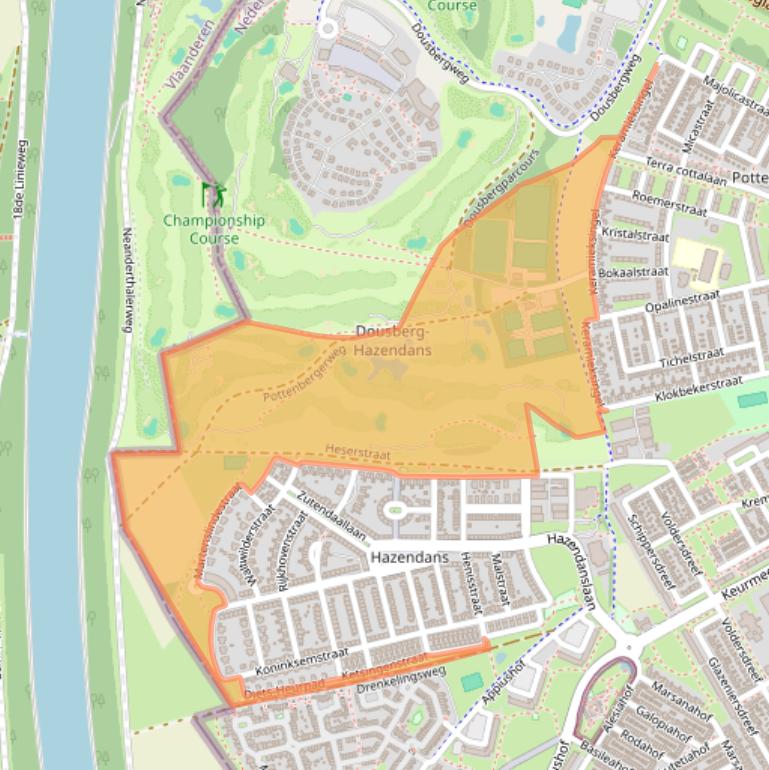 Kaart van postcodegebied 6216XT.