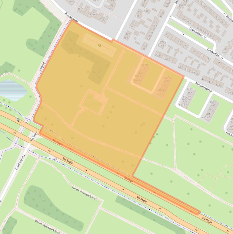 Kaart van postcodegebied 6217AG.