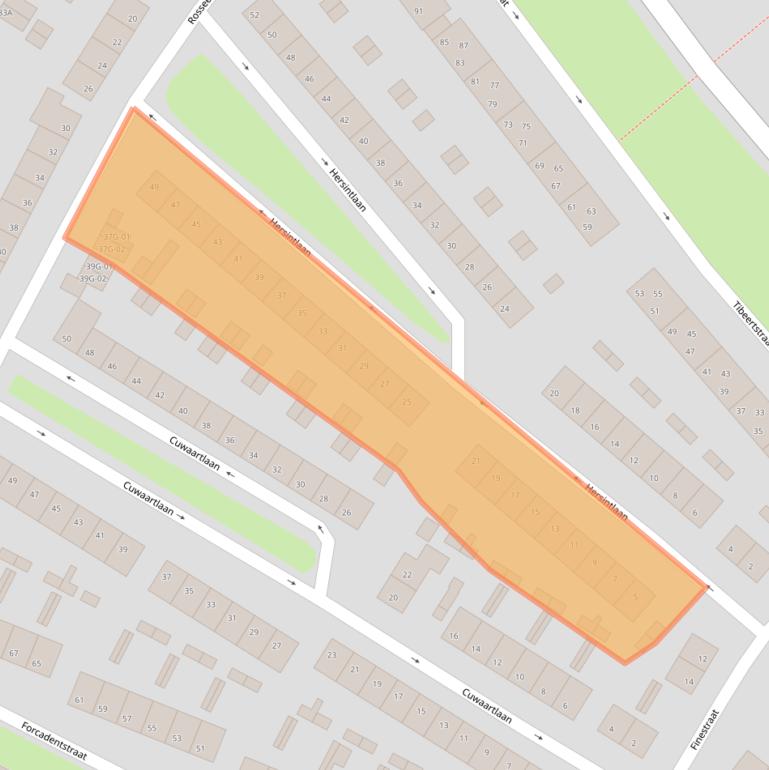 Kaart van postcodegebied 6217AP.