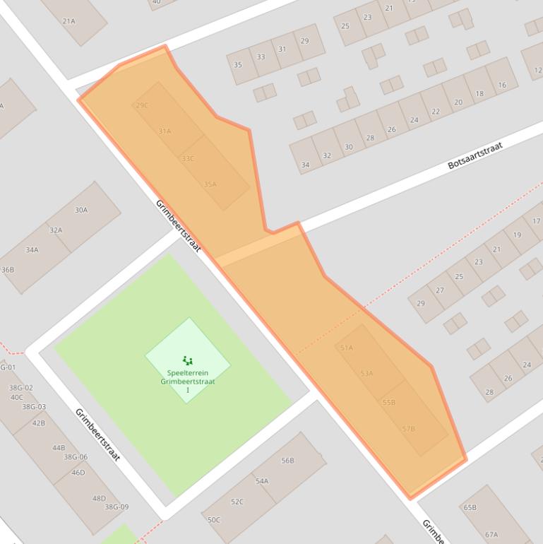 Kaart van postcodegebied 6217BB.