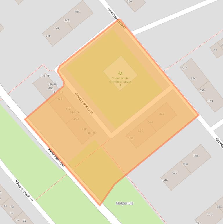 Kaart van postcodegebied 6217BH.