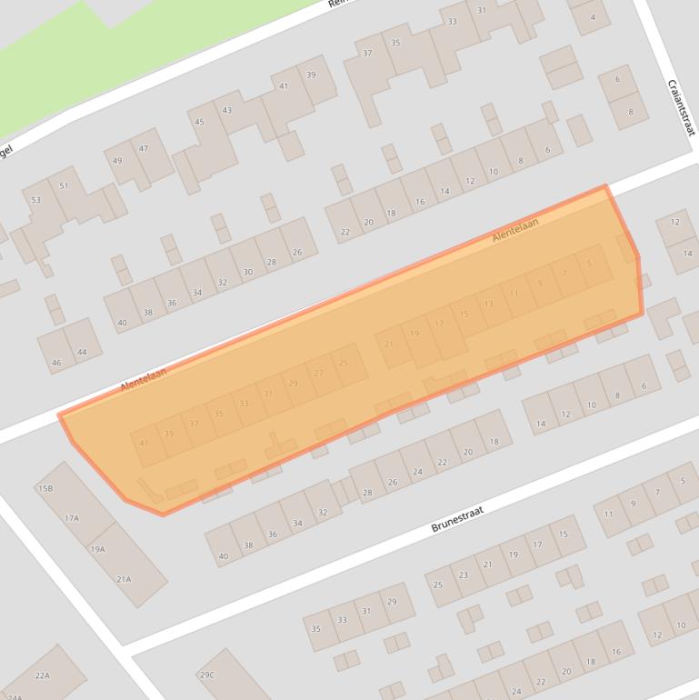 Kaart van postcodegebied 6217BK.