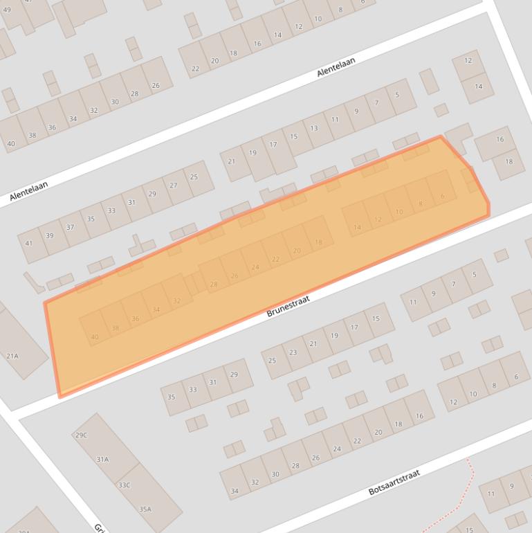 Kaart van postcodegebied 6217BN.