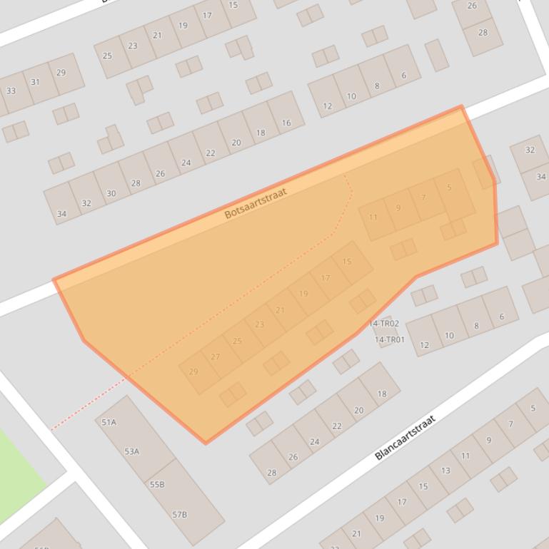 Kaart van postcodegebied 6217BP.