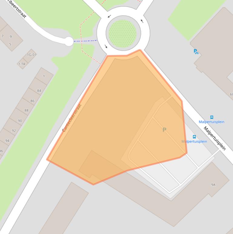 Kaart van postcodegebied 6217BV.