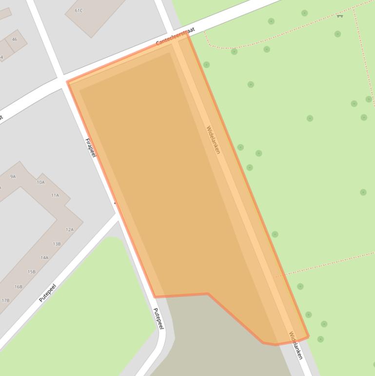 Kaart van postcodegebied 6217CJ.