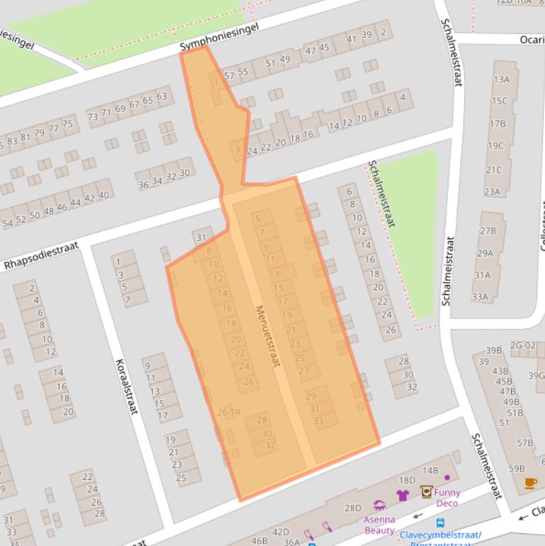 Kaart van postcodegebied 6217EN.