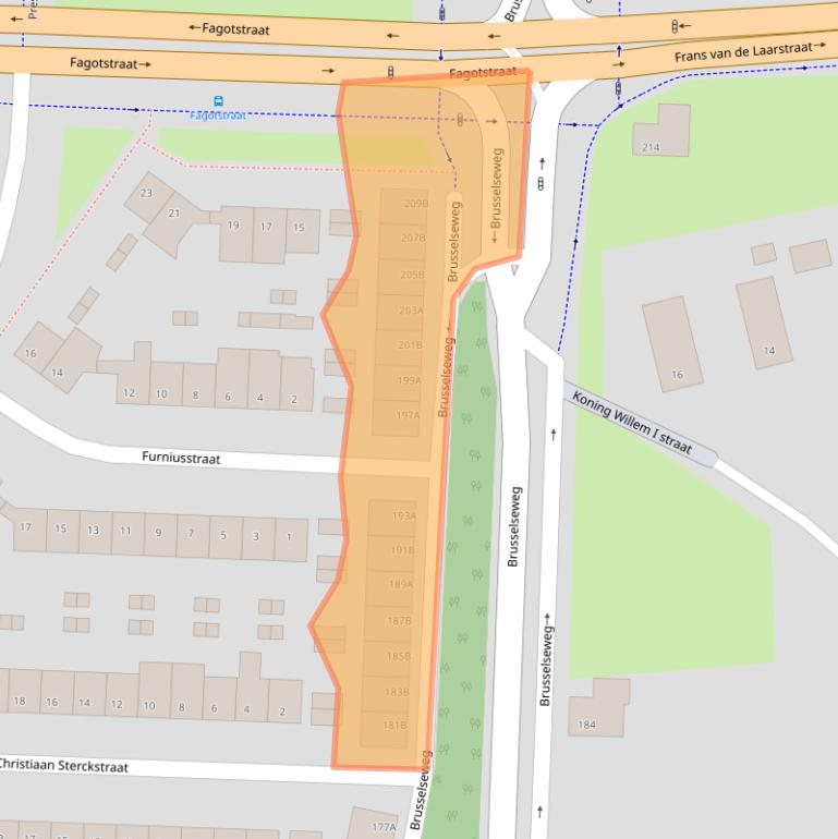 Kaart van postcodegebied 6217GT.