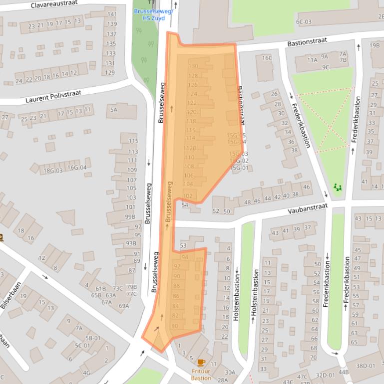 Kaart van postcodegebied 6217HA.