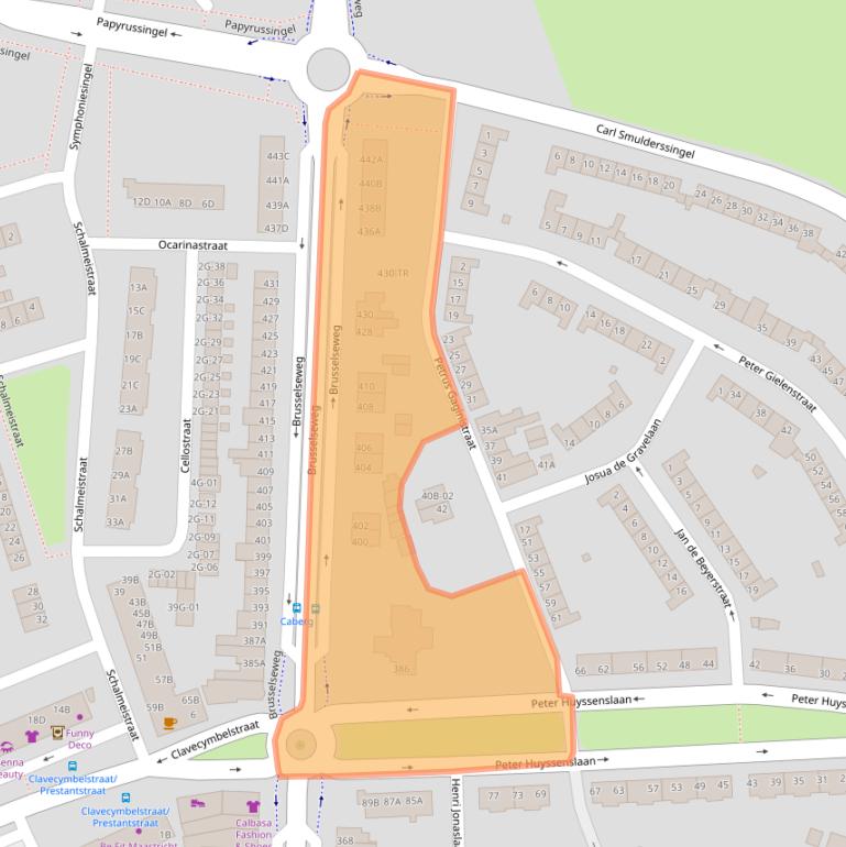 Kaart van postcodegebied 6217HD.